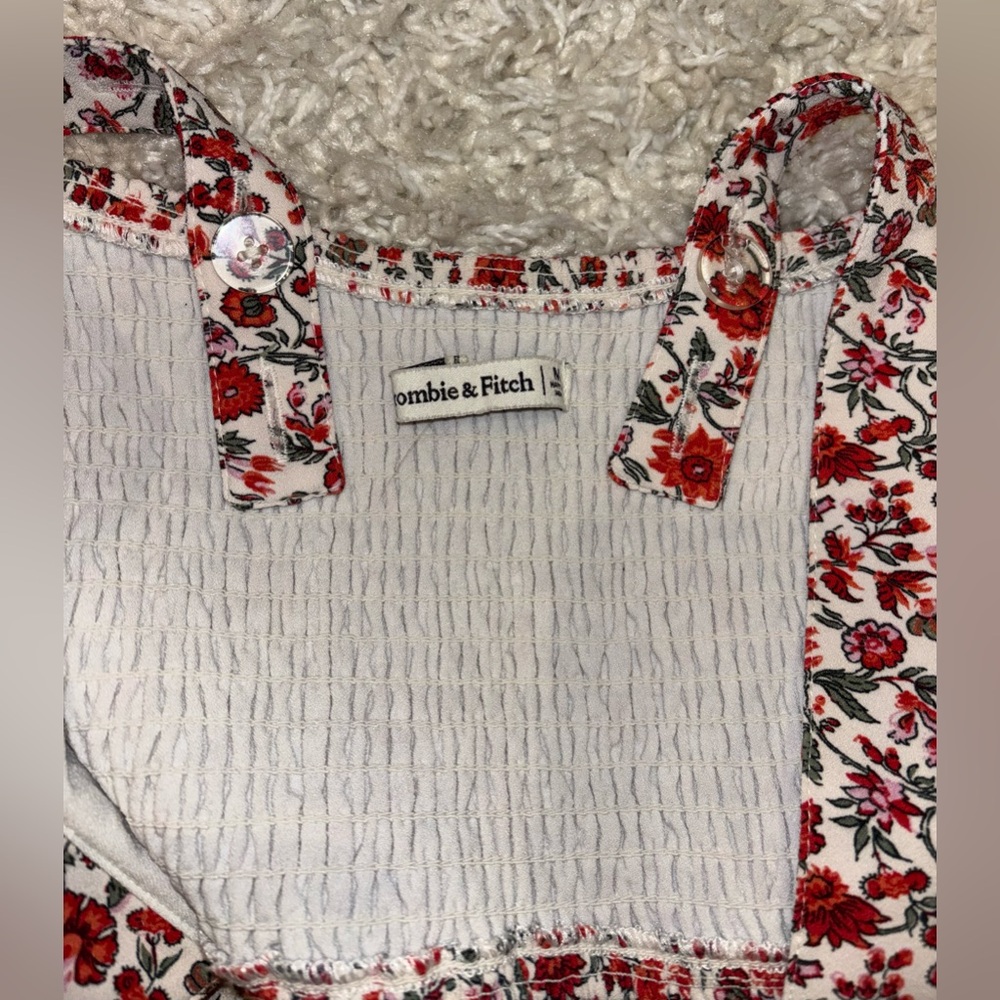 Abercrombie & Fitch Floral Crop Tank Top - Picture 4 of 6